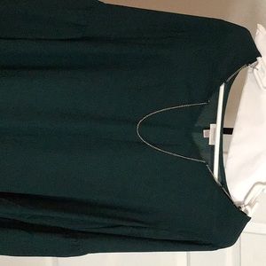 Dark green, 14\16 ,  long sleeve , 100% polyester